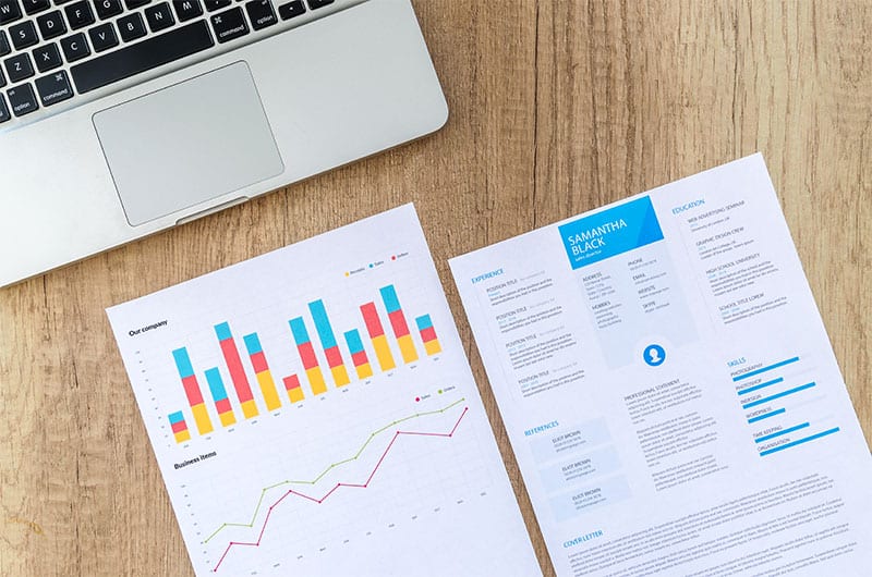 Employment Applications on Desk within an Executive Search Firm